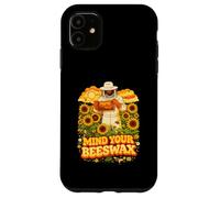 Mind Your Beeswax Beekeeper Sunflower Retro Art Case for iPhone 11