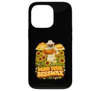 Mind Your Beeswax Beekeeper Sunflower Retro Art Case for iPhone 13 Pro