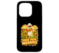 Mind Your Beeswax Beekeeper Sunflower Retro Art Case for iPhone 15 Pro