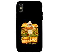 Mind Your Beeswax Beekeeper Sunflower Retro Art Case for iPhone X/XS