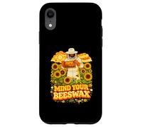 Mind Your Beeswax Beekeeper Sunflower Retro Art Case for iPhone XR