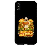 Mind Your Beeswax Beekeeper Sunflower Retro Art Case for iPhone XS Max