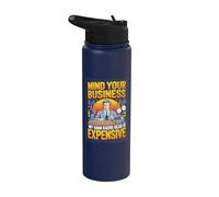 Mind Your Business My Ham Radio Gear is Expensive Stainless Steel Insulated Water Bottle