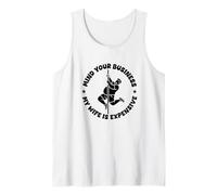 Mind Your Business My Wife is Expensive Funny Husband Dad Tank Top