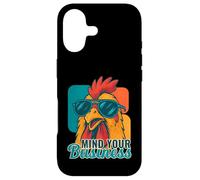 Mind Your Business Rooster Funny Retro Animal Case for iPhone 17