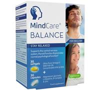MindCare Balance with Magnesium Glycinate, L-Theanine, Omega-3 EPA DHA & B-Vitamins, Calming Supplement, 60 Capsules, by Igennus