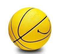 MINDCOLLISION 5/6/7 Smile Basketball, Women's PU Soft Leather Basketball, Good Dribbling and Shooting Feel, Birthday Gift, Suitable for Indoor and Outdoor Use. (8 Colors),Yellow,No.6