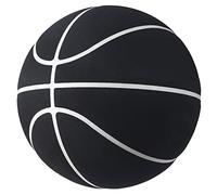 MINDCOLLISION Basketball, Non-Slip and Wear-Resistant Microfiber Suede, No Logo Ball, Size 5/6/7,White Edge,No. 6