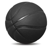 MINDCOLLISION Size 5/6/7 Solid Color Basketball, No Standard Non-Slip Wear-Resistant, Suitable for Indoor and Outdoor Children's Women's Youth Adult Basketball,Black,No. 7