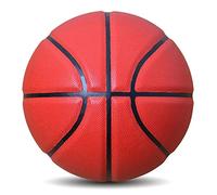 MINDCOLLISION Size 5/6/7 Solid Color Basketball, No Standard Non-Slip Wear-Resistant, Suitable for Indoor and Outdoor Children's Women's Youth Adult Basketball,Red,No. 7