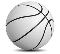MINDCOLLISION Size 5/6/7 Solid Color Basketball, No Standard Non-Slip Wear-Resistant, Suitable for Indoor And Outdoor Children's Women's Youth Adult Basketball,White,7