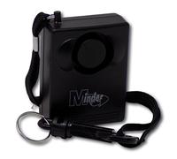 Minder 143dB Personal Staff Panic Rape Attack Alarm - Supplied with Belt Clip, Strap and Wall Mounting Bracket (Without Spare Battery, Without Torch)