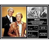 Minder Classic British TV Series Poster, A4 Size, Arthur Daley and Terry McCann
