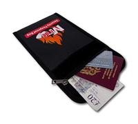 Minder Fireproof Bag - Protect Important Documents, Money, Valuables etc from Fire, Heat, Smoke and Water - (Small - 230mm x 160mm x 10mm (external))