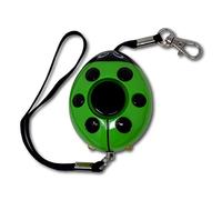 Minder Lady Bug Realistic Screaming Woman Personal Attack Rape Assault Alarm (Without Spare Batteries, Green)