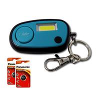 Minder MKII Mini 130dB Personal Attack Rape Alarm with Super Bright Cob Light Torch - Supplied with Keyring and Clip (With Spare Batteries, Green)
