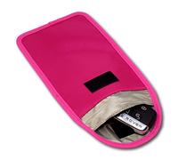 Minder Signal Blocker 2 Pack - Signal Jamming Case with RFID Blocking Pouch for Keyless Entry/Start Car Keys and Mobile Phones - Faraday Bag Protection Security for WIFI/GSM/LTE/RFID (Hot Pink)