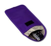Minder Signal Blocker 2 Pack - Signal Jamming Case with RFID Blocking Pouch for Keyless Entry/Start Car Keys and Mobile Phones - Faraday Bag Protection Security for WIFI/GSM/LTE/NFC/RFID (Purple)