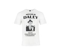 Minder Vote for Arthur Daley Political Campaign Advertising T Shirt (XL) White