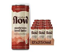 Mindfuel Flow Lion’s Mane Mushroom Oat Latte, Salted Caramel, 6 x 250ml | PERFORM | 750mg Lion’s Mane Fruiting Body Extract, B6 & B12 | Caffeine-Free Coffee Alternative | Plant-Based | No Added Sugar
