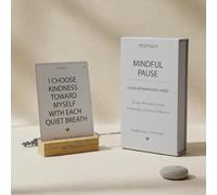 Mindful Affirmation Cards for Calm and Emotional Balance - 31 Calming & Positive Affirmation Cards with Breathing Rituals - Self Care Gifts for Women, Relaxing Items, Thinking of You Gifts for Friends