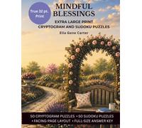Mindful Blessings: Extra Large Print Cryptogram and Sudoku Puzzles