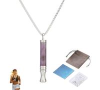 Mindful Breathing Necklace, Anxiety Necklace Anxiety Breathing Necklaces for Relief Stress Reduction Mindfulness for at Work Travel Relaxation Gift for Women Men Stylish and Casual Wear