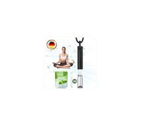 Mindful Breathing Necklace with Resistance Anxiety Necklace with 6 Mint Fliters Breathlace Portable Stainless Steel Whistle Necklaces for Anxiety Relief,Gifts for Stress,Gift for Women,Men,Black