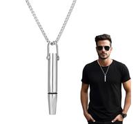 Mindful Breathing Necklace with Resistance,Breathing Resistance Necklace with Filter,Resistance Breathing Necklace,Breathlace with Resistance Filter for Anxiety Stress Relief