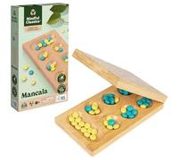 Mindful Classics, Mancala Board Game Made from Bamboo & Recycled Plastic for Earth Day, Eco-Friendly Products for Adults and Kids Ages 8 and up