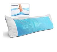 Mindful Design Cooling Memory Foam Body Pillow - Extra Firm Full Shredded Memory Foam Body Pillow w/Cooling Gel, Support and Comfort for Stomach and Side Sleepers
