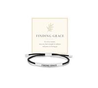 Mindful Energy Inspirational Tube Bracelet For Women, Be Kind Finding Grace To My Best Friend Engraved Rope Motivational Adjustable Stainless Steel Self Worth Inspirational Friendship Gift Jewelry, M