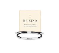 Mindful Energy Inspirational Tube Bracelet For Women, Be Kind Finding Grace To My Best Friend Engraved Rope Motivational Adjustable Stainless Steel Self Worth Inspirational Friendship Gift Jewelry
