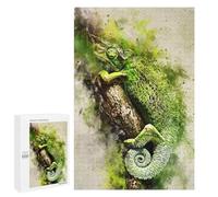 Mindful Gift for Adults: Animals Green, 1000 PCS, Challenging Puzzle for Adults; for Shared Table Time