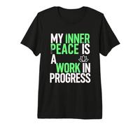 Mindful Intention Positive Affirmation Meditation Yoga Premium T-Shirt