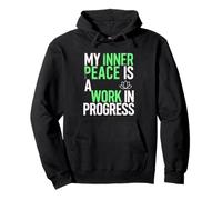 Mindful Intention Positive Affirmation Meditation Yoga Pullover Hoodie