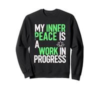 Mindful Intention Positive Affirmation Meditation Yoga Sweatshirt