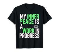 Mindful Intention Positive Affirmation Meditation Yoga T-Shirt