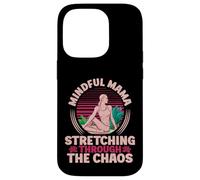 Mindful Mama Stretching Through the Chaos Yoga Mom Case for iPhone 14 Pro
