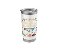 Mindful Marvelous Cute Garden Critters Design Stainless Steel Insulated Tumbler