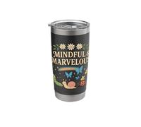 Mindful Marvelous Cute Garden Critters Design Stainless Steel Insulated Tumbler