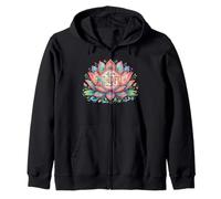 Mindful Meditation Lotus Zip Hoodie