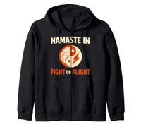 Mindful Mess Identity Calm Humor Anxiety Meets Breathwork Zip Hoodie