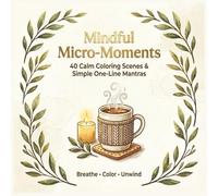 Mindful Micro-Moments: An Adult Coloring Book with 40 Calm Scenes & One-Line Mantras for Relaxation