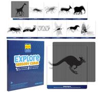 Mindful Motions Sensory Cards | Explore | 12 Moving Animals | 2 Sliders | Calming Corner Items for Kids | Screen-Free Visual Sensory Toys