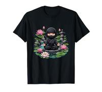 Mindful Ninja Lotus Meditation Zen Garden T-Shirt
