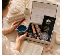 Mindful SoulsCrystal Charging Kit with Selenite & Sage | Stress Relief & Mindfulness | Gift-Ready