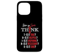 Mindful Speech Acronym True Helpful Inspiring Kind Graphic Case for iPhone 13 Pro Max