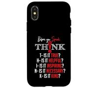 Mindful Speech Acronym True Helpful Inspiring Kind Graphic Case for iPhone X/XS