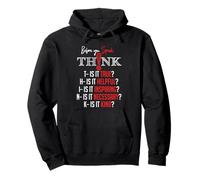 Mindful Speech Acronym True Helpful Inspiring Kind Graphic Pullover Hoodie